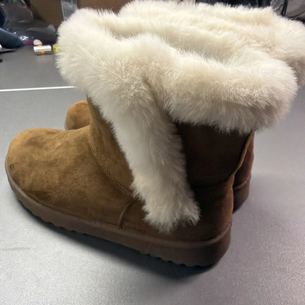 So Goods For‎ Life Paulina BrownFurry Boots - Womens 8 Great
